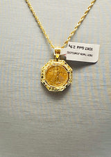 Real 10KT Gold ‘Liberty’ Coin Charm