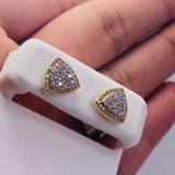 Real 10kt Gold&0.46CTW Diamond Earrings