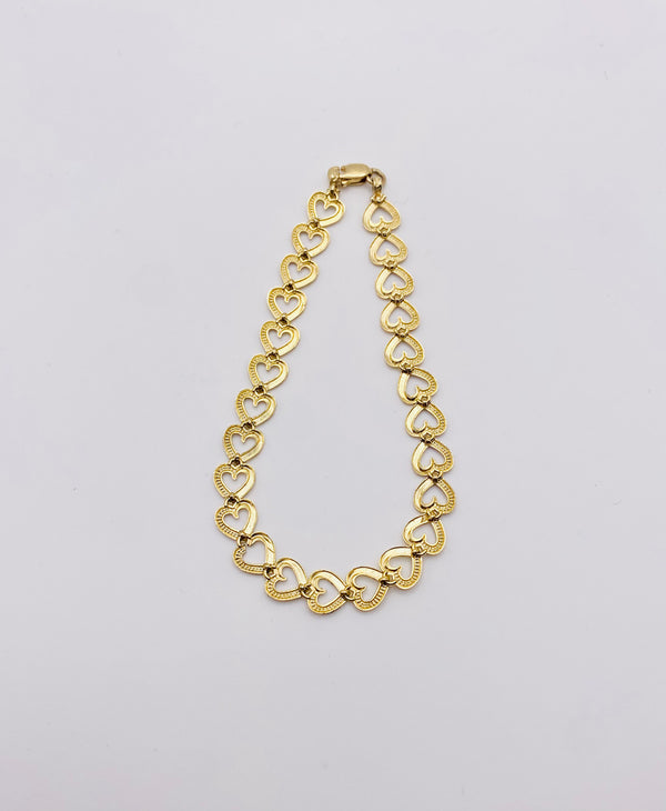 Real 10KT Gold Ladies Bracelet 7 Inches