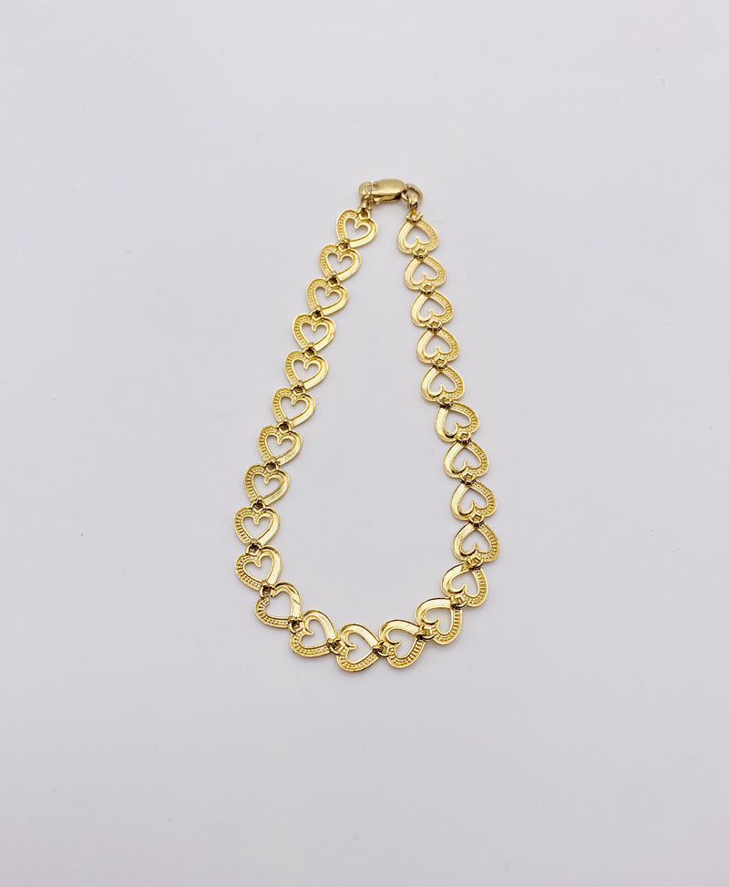 Real 10KT Gold Ladies Bracelet 7 Inches