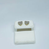 Real 10KT Gold & 0.27CTW Diamond Earrings