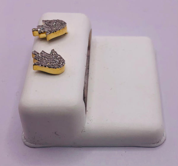 Genuine 10KT Gold & 0.30 CTW Diamond Earrings