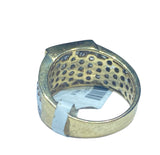 Real 10KT Gold & 0.94CTW Diamond Men Ring