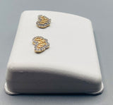 Genuine 10 KT Gold Diamond Earrings 0.22 CTW