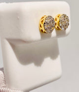 Genuine 10KT Gold 0.52 CTW Diamond Earrings