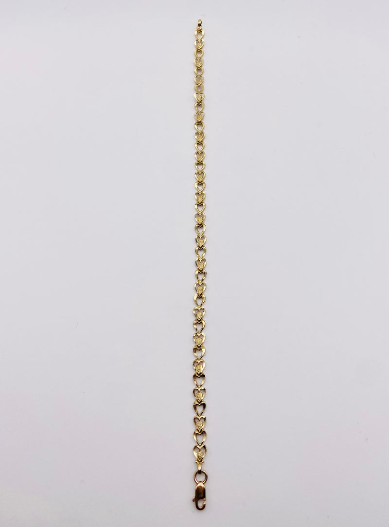 Real 10KT Gold Ladies Bracelet 7.5 inches