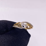 10kt Gold Diamond Women’s Ring of 0.12 ctw