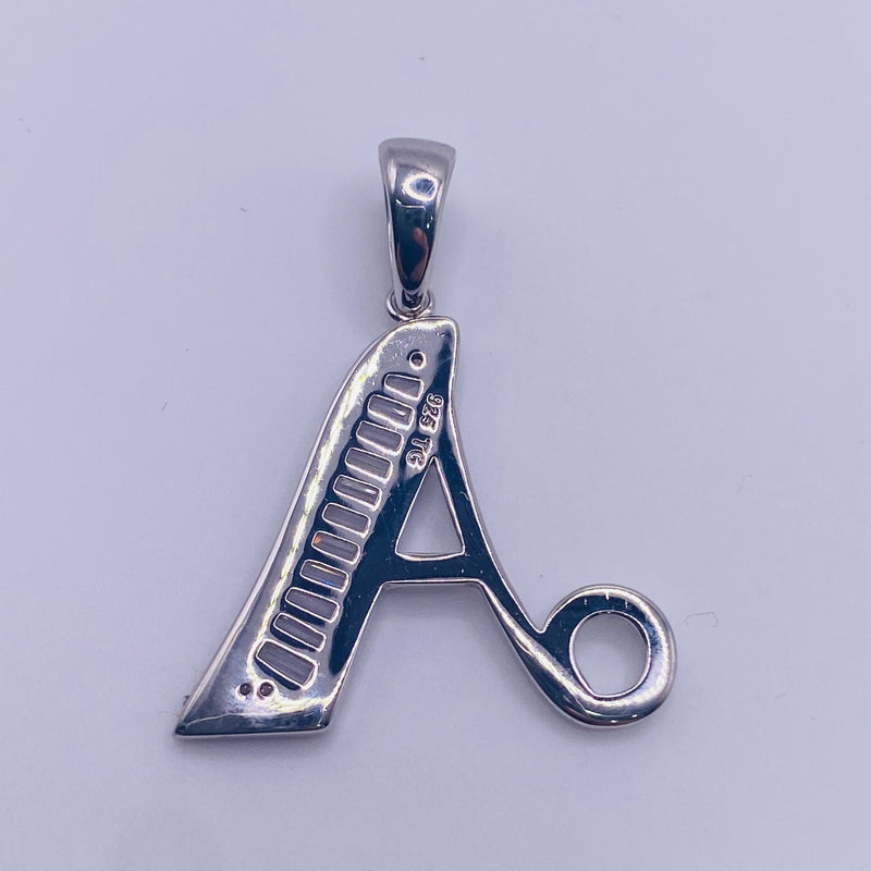 Real 925 Sterling Silver Letter “A” Charm