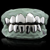 Non-Precious Gold Alloy Grillz - Custom Made 10 Top 10 Bottom Teeth