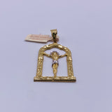 Real 10KT Gold Jesus Frame Charm - 6.9 grams of Gold