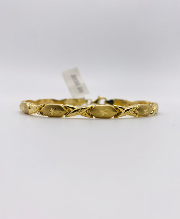 Real 10KT Gold Ladies Bracelet 7.5 inches