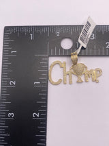 Real 10KT Gold with 0.90 CTW Diamond “Champ” Charm