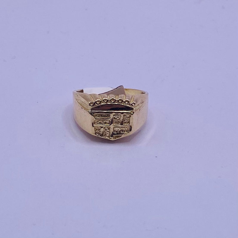 10kt Gold Mens Ring of 4.5 gms