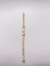 Real 10KT Gold Ladies Bracelet 7.5 inches￼