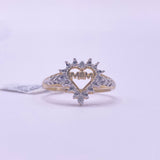 10kt Gold Diamond Women’s Ring of 0.06 ctw