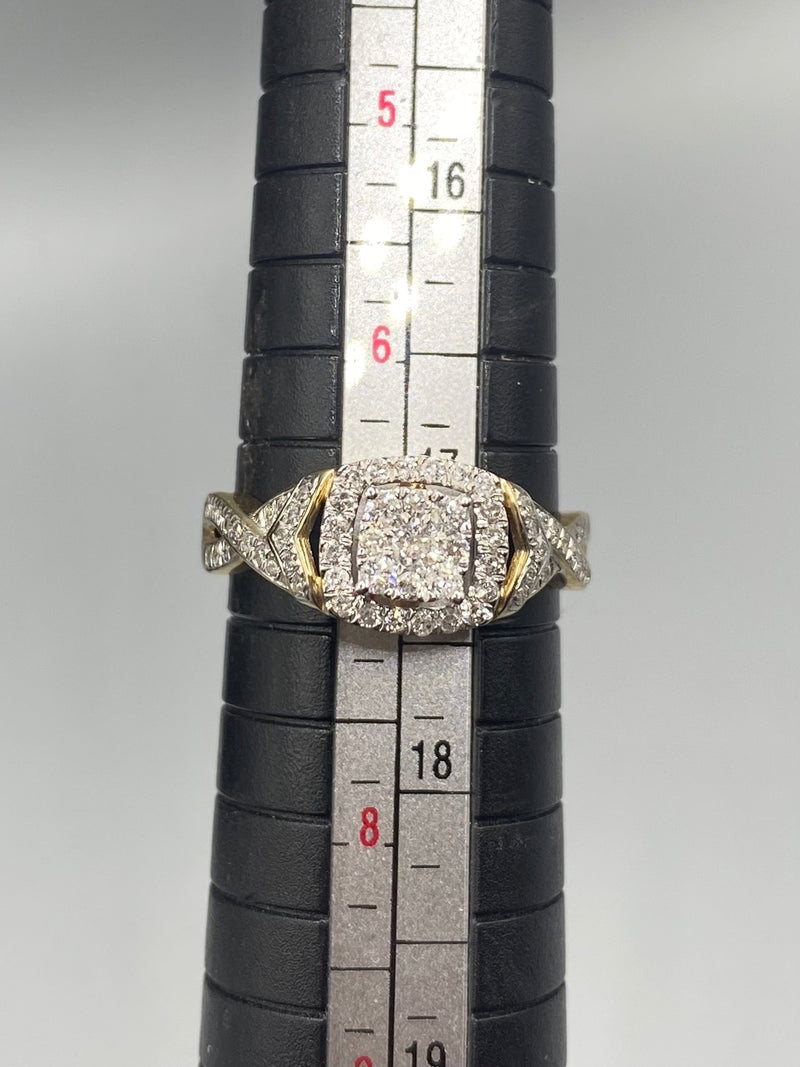 Genuine 10kt Gold Diamond Women’s Ring of 0.50 CTW