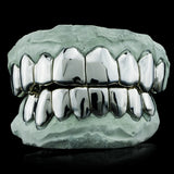 925 Sterling Silver Solid Deep Cuts Grillz - Custom Made