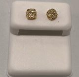 Genuine 10KT Gold 0.15 CTW Diamond Earrings