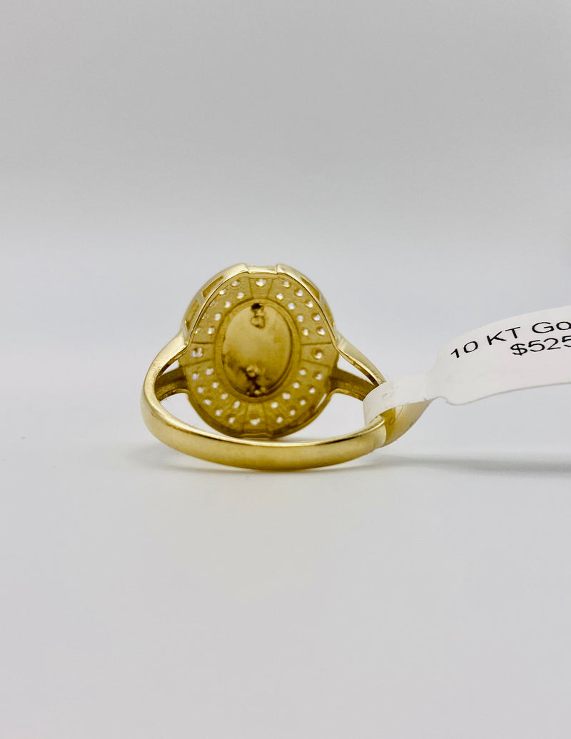 Real 10KT Gold Jesus Ring