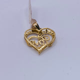 Real 10KT Gold Love/Heart Charm