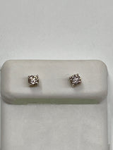 Real 10kt Gold & 0.49 CTW Diamond Earrings