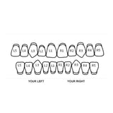 925 Sterling Silver Solid Deep Cuts Open Face Grillz - Custom Made