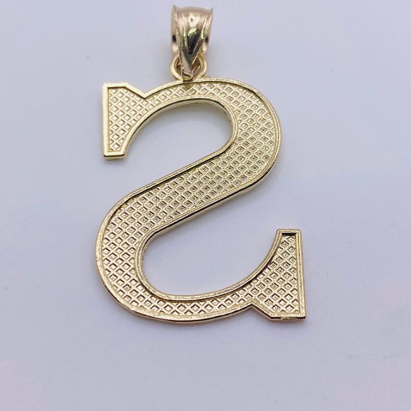 10kt Gold 1.5inch Initials