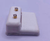 Genuine 14KT Gold 0.49 CTW Diamond Earrings