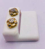 Genuine 10KT Gold &  CTW Diamond earrings