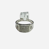 Real 10kt White Gold and 0.25CTW Diamond Men’s Ring