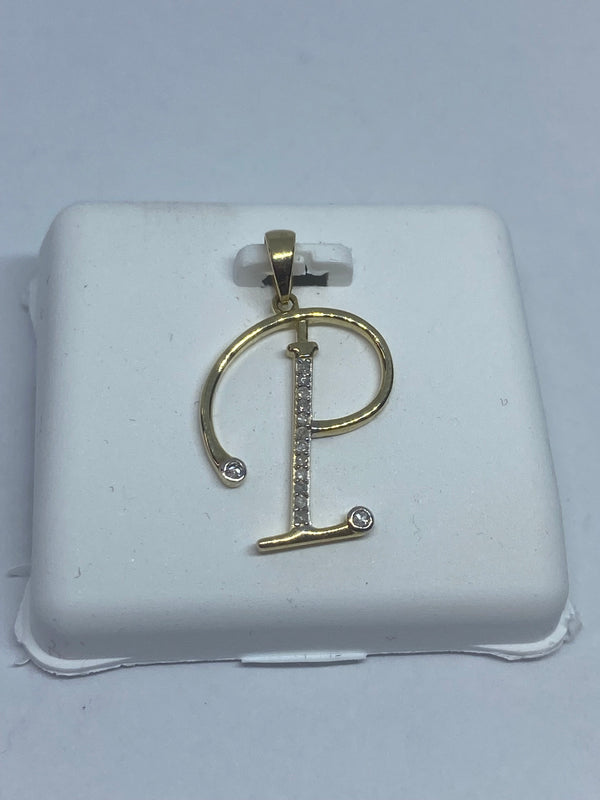 Genuine 10kt Gold & 0.73CTW Diamond Letter Charm