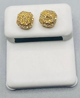 Genuine 10 KT Gold Diamond Earrings 0.22 CTW