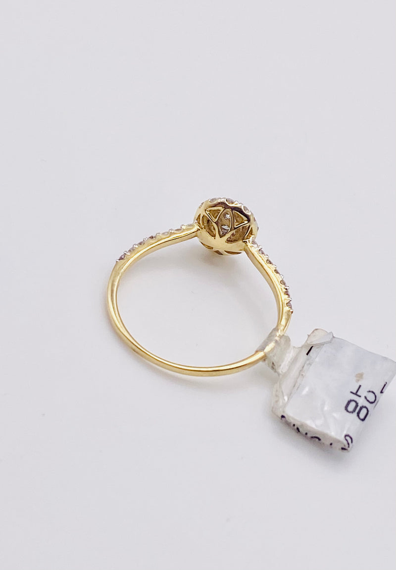 Real 10KT Gold & 0.49CTW Diamond Ladies Ring