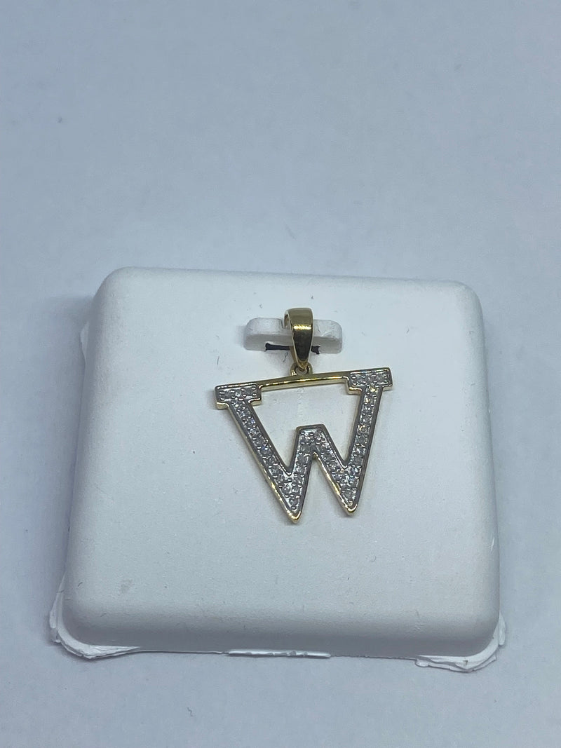 Real 10kt Gold & 0.73CTW Diamond Letter Charm