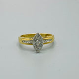 10KT Gold Diamond Ring of 0.3 CTW