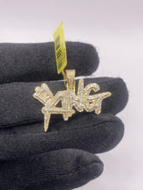 Real 10KT Gold with 0.99 CTW Diamond “King” Charm