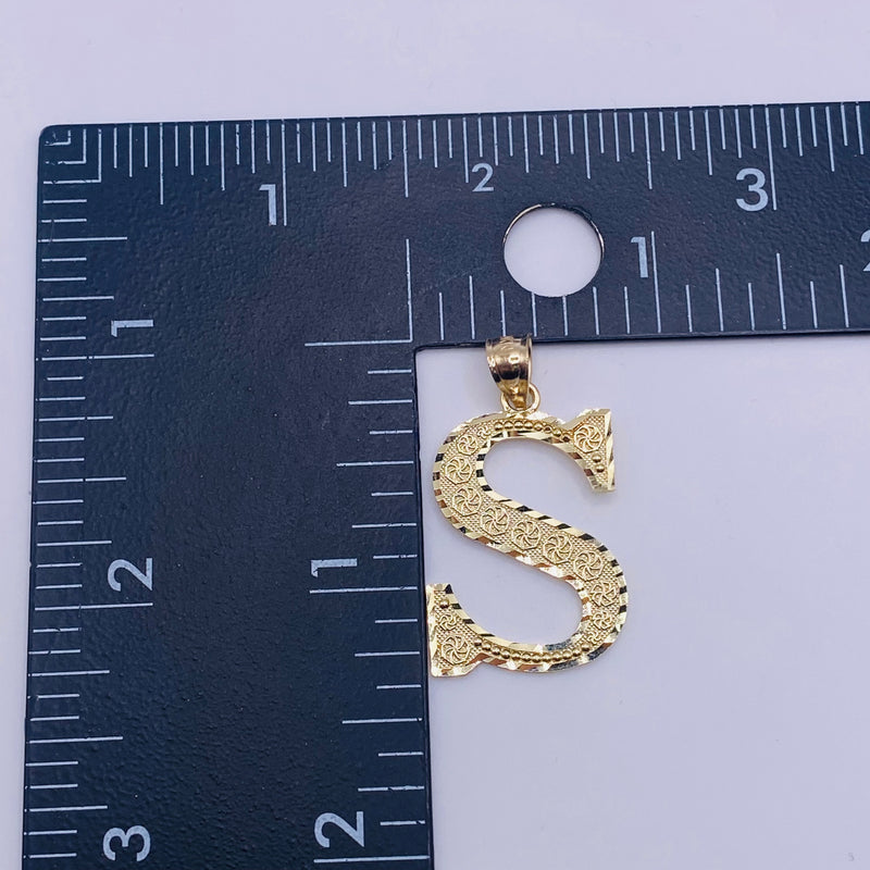 10kt Gold 1.5inch Initials