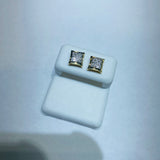 Real 10KT Gold & 0.1CTW Diamond Earrings