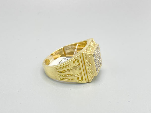 Genuine 10kt Gold Diamond Men’s Ring of 0.10 CTW