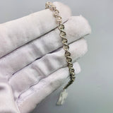 925 Sterling Silver with 0.10CTW Diamonds 7.5inches