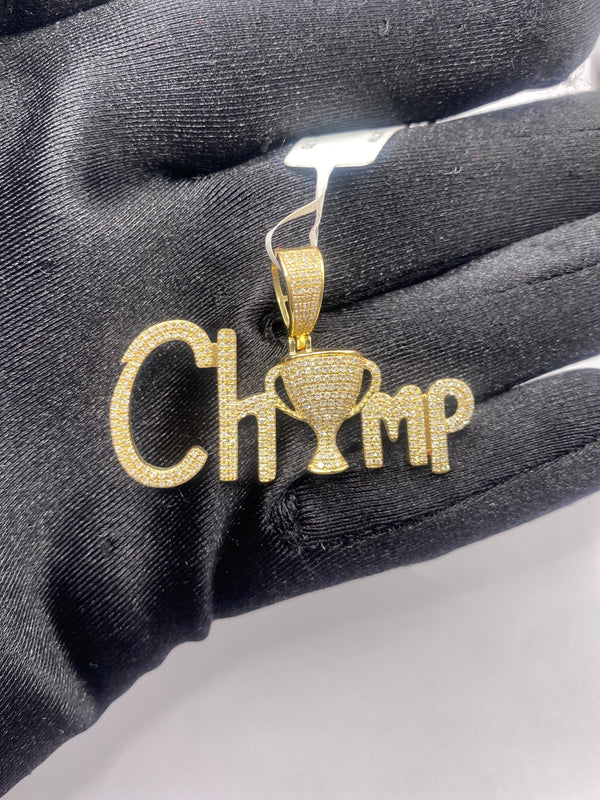 Real 10KT Gold with 0.90 CTW Diamond “Champ” Charm