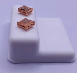 Genuine 10KT Rose Gold 0.15 CTW  Diamond Earrings