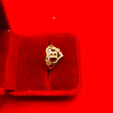 Genuine 10KT Gold Ring in Alphabet B