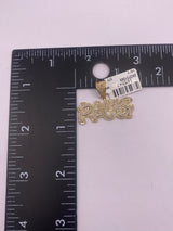 Real 10KT Gold with 0.75 CTW Diamond “PLUG” Charm