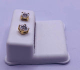 Genuine 10KT Gold 0.25 CTW Diamond Earrings