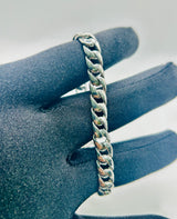 Real 925 Sterling Silver Cuban Bracelet