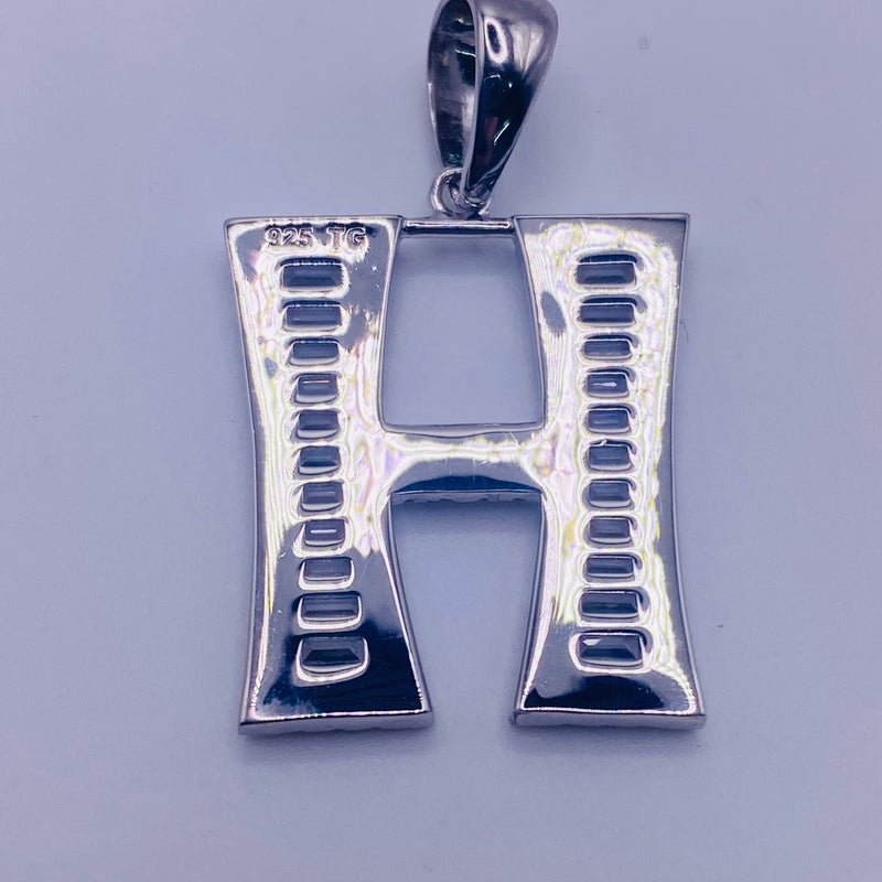 925 Sterling Silver Letter “H” Charm