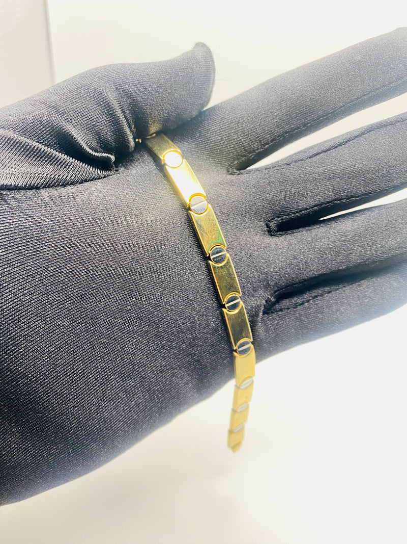 Real 10KT Gold Men Bracelet 8.5 inches length