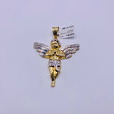 Real 10KT Gold Angel Charm