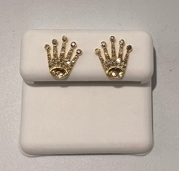 Genuine 10KT Gold 0.39 CTW Diamond Earrings